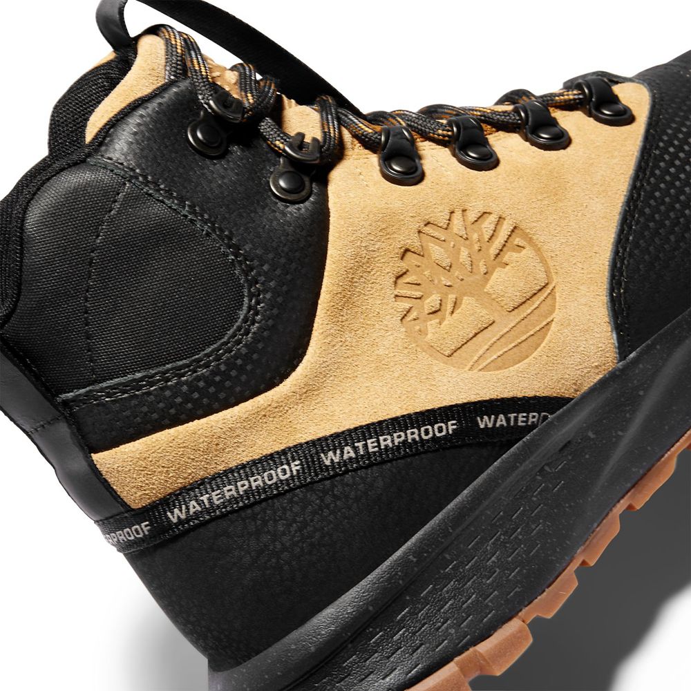 Botas de Montaña Timberland Hombre Garrison Trail Waterproof Altas Marrones/Negras - Chile IEX-21754